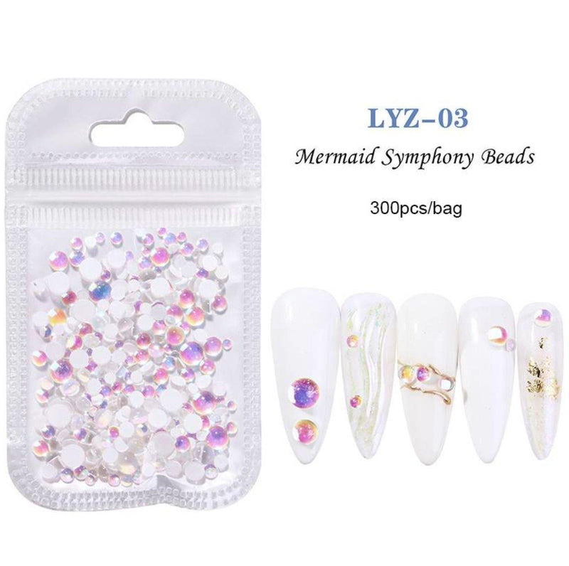 Half Round Mermaid Pearl Rhinestones #3 - NSI NZ Ltd