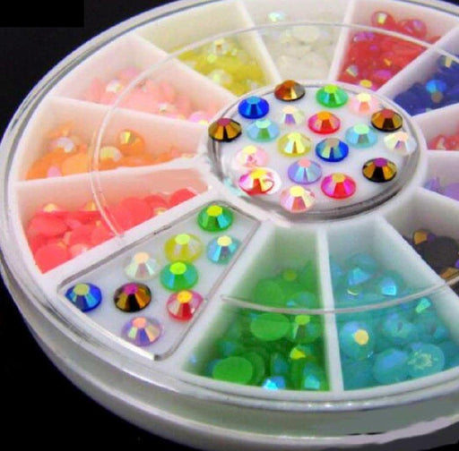 3mm Jelly AB Colour Rhinestone Wheel