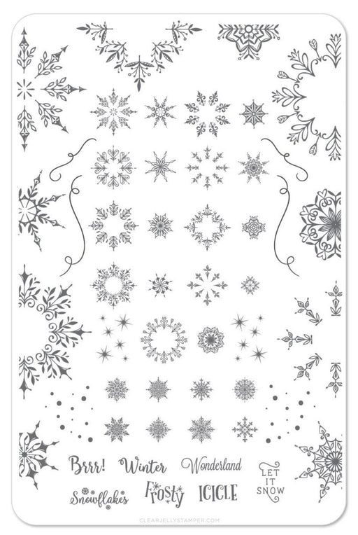 Let it Snow (CjSC-18) - Steel Stamping Plate