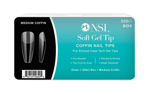 Medium Coffin Soft Gel Tips - NSI NZ Ltd