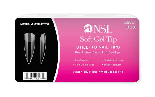 Medium Stiletto Soft Gel Tips - NSI NZ Ltd