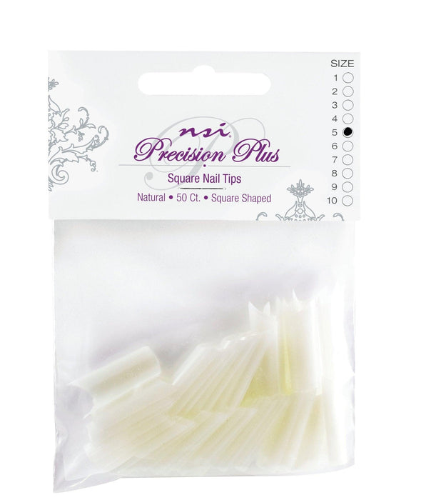 Natural ABS Square Tips 50 #7 - NSI NZ Ltd