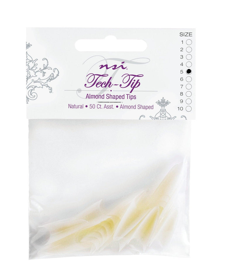 Natural Almond ABS Tips 50 #9 - NSI NZ Ltd