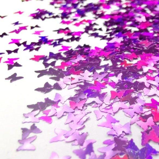 Purple Laser Butterflies Glitter - NSI NZ Ltd