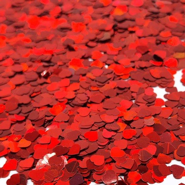 Red Laser Heart Glitter - NSI NZ Ltd