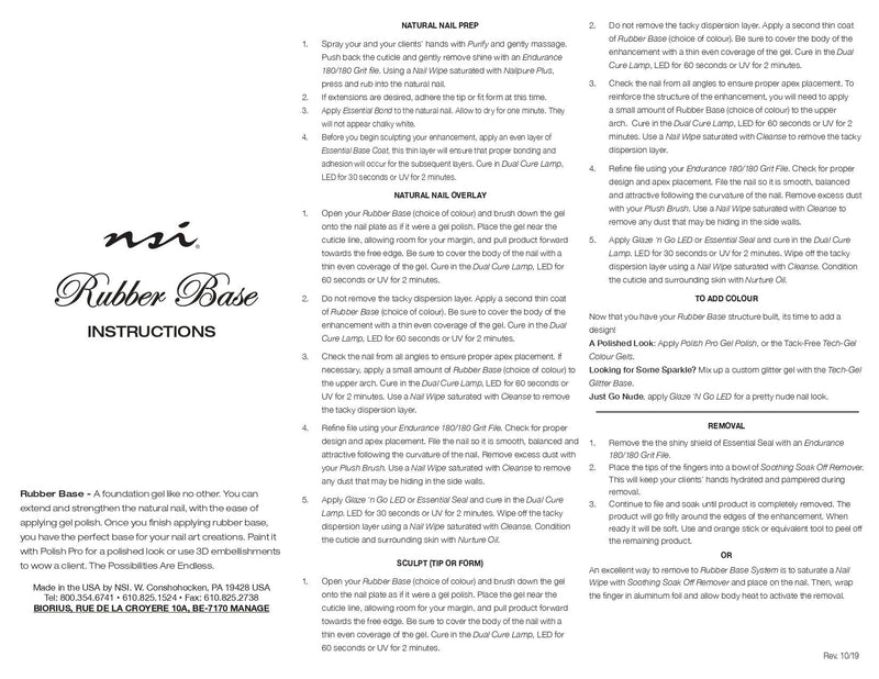 Rubber Base Opaque Nude - NSI NZ Ltd