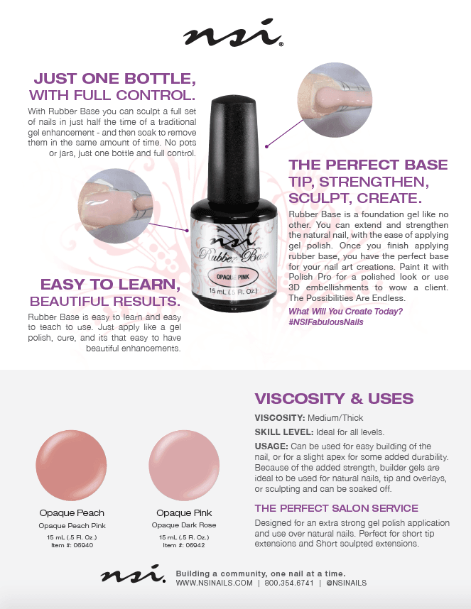 Rubber Base Opaque Peach - NSI NZ Ltd