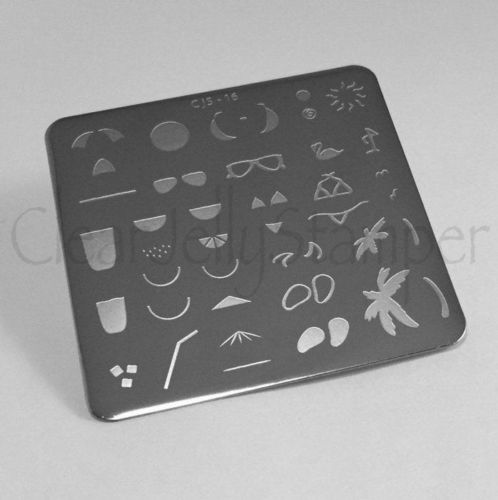 Summer Fun (CjS-16) - Steel Stamping Plate