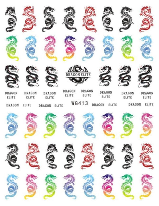 WG413 Dragon Nail Sticker - NSI NZ Ltd