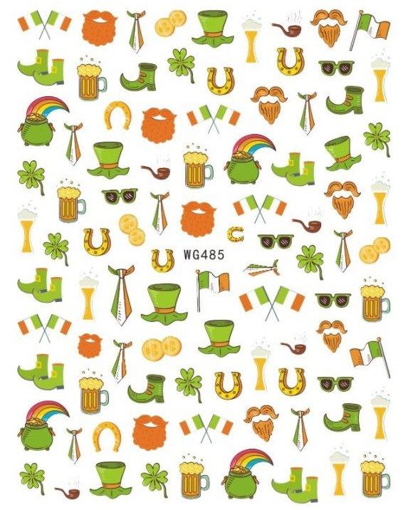 WG485 St Patricks Nail Stickers - NSI NZ Ltd