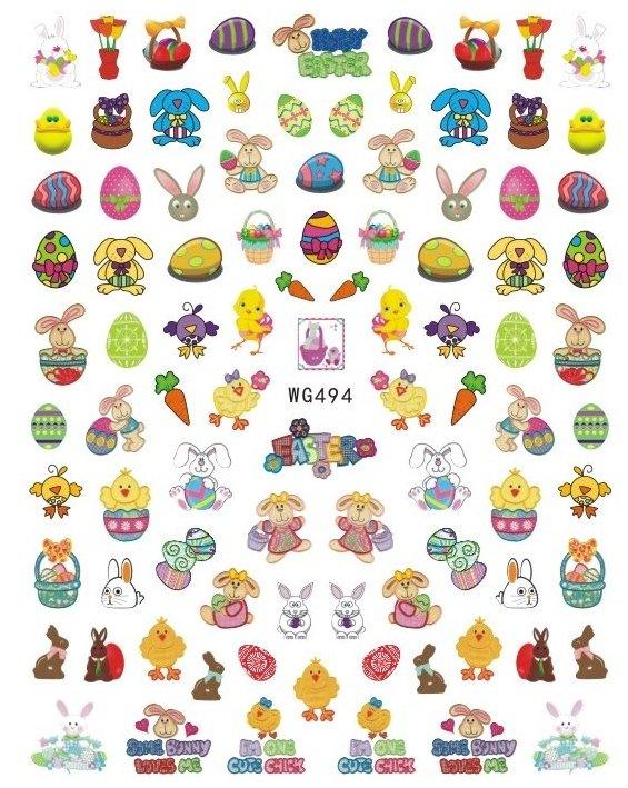 WG494 Easter Nail Stickers - NSI NZ Ltd