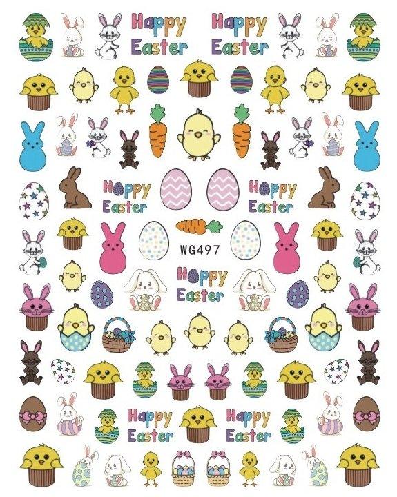 WG497 Easter Nail Stickers - NSI NZ Ltd