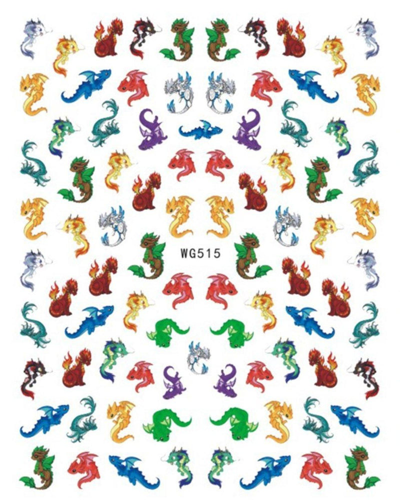 WG515 Dragon Nail Stickers - NSI NZ Ltd
