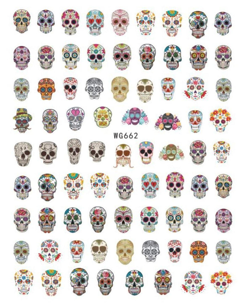 WG662 Skull Nail Stickers - NSI NZ Ltd