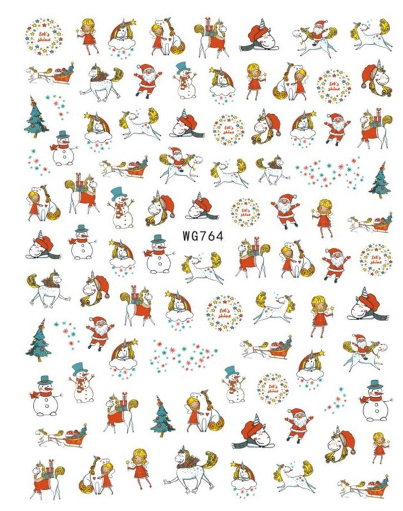 WG764 Christmas Nail Stickers - NSI NZ Ltd