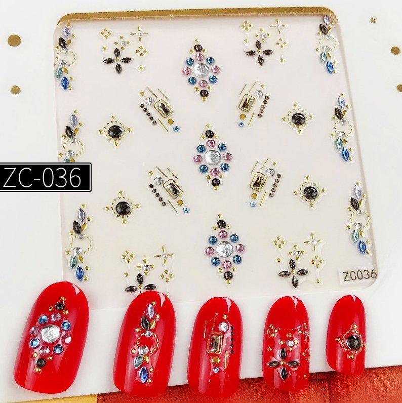 ZC036 Nail Gem Sticker - NSI NZ Ltd